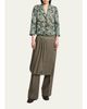 Dries Van Noten Floral Jacquard SIngle-Breasted Shrunken Jacket - 2