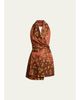 Dries Van Noten Floral Jacquard Sleeveless Wrap Top - 1