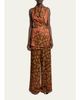 Dries Van Noten Floral Jacquard Sleeveless Wrap Top - 2
