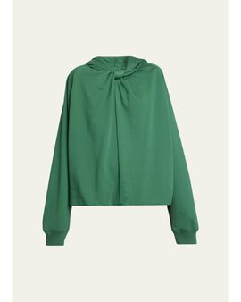 Dries Van Noten Hadella Knotted Cotton Hoodie