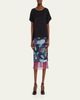 Dries Van Noten Layered Moire Midi Skirt - 2