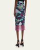 Dries Van Noten Layered Moire Midi Skirt - 3