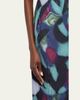 Dries Van Noten Layered Moire Midi Skirt - 5