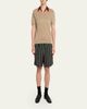 Dries Van Noten Men's Contrast-Trim Knit Polo Sweater - 2