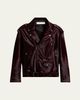 Dries Van Noten Men's Pony Leather Loose Fit Multi-Pocket Biker Jacket - 1