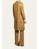 Dries Van Noten Metallic Paisley Jacquard Single-Breasted Long Coat - 3