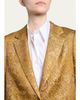 Dries Van Noten Metallic Paisley Jacquard Single-Breasted Long Coat - 5