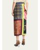 Dries Van Noten Mixed-Print Silk Midi Wrap Skirt - 3