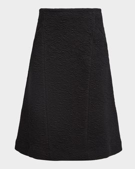 Dries Van Noten Paneled Abstract Jacquard Skirt