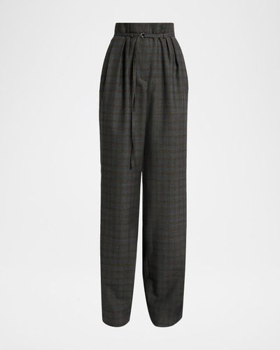 Dries Van Noten Peacha 426 Plaid Wool Pants