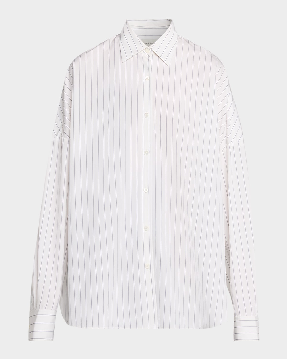 Dries Van Noten Pinstripe Cotton Oversized Button-Down Shirt