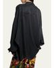 Dries Van Noten Printed Satin Oversized Button-Front Shirt - 3