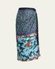 Dries Van Noten Silk Long Wrap Scarf Skirt - 1