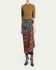 Dries Van Noten Silk Long Wrap Scarf Skirt - 6