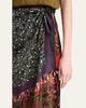 Dries Van Noten Silk Long Wrap Scarf Skirt - 9