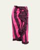 Dries Van Noten Sina Paneled Satin Ruffle Midi Skirt - 1