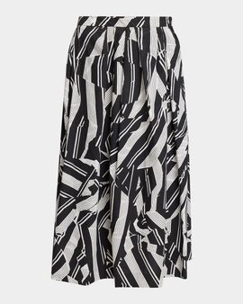Dries Van Noten Soni Abstract-Print Pleated Cotton Midi Skirt