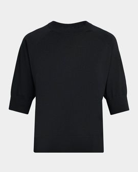 Dries Van Noten Tuan Short-Sleeve Wool Crewneck Sweater