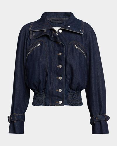Dries Van Noten Vida Denim Aviator Jacket