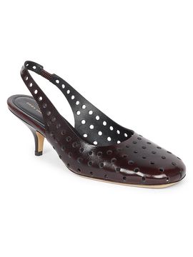 Dries Van Noten Women's 65MM Eyelet Leather Slingback Pumps