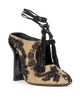 Dries Van Noten Women's Beaded Cotton Canvas Stiletto Mules - 2