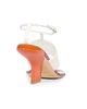 Dries Van Noten Women's Contrast Wedge Heel Leather Sandals - 4