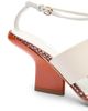Dries Van Noten Women's Contrast Wedge Heel Leather Sandals - 7