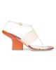 Dries Van Noten Women's Contrast Wedge Heel Leather Sandals - 8
