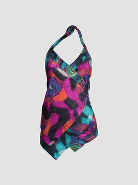 Dries Van Noten Women's Cussia Halter Wrap Top