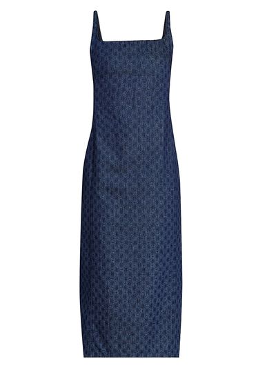 Dries Van Noten Women's Debano Geometric Denim Midi-Dress