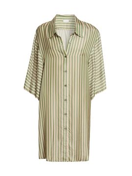 Dries Van Noten Women's Drea Striped Shirtdress