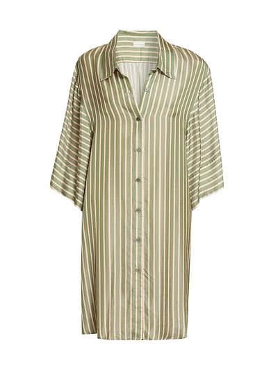 Dries Van Noten Women's Drea Striped Shirtdress