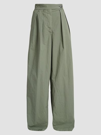 Dries Van Noten Women's Pamplona Stretch Cotton Pleated Pants