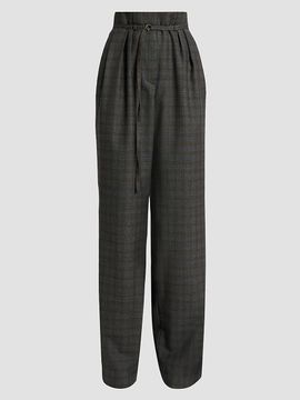 Dries Van Noten Women's Peacha Plaid Wool Pants