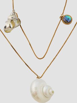 Dries Van Noten Women's Shell Layered Necklace