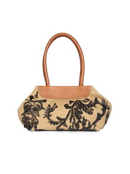 Dries Van Noten Women's Small Embellished Cotton Tote Bag
