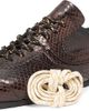 Dries Van Noten Women's Snake-Embossed Leather Sneakers - 5