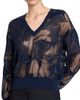 Dries Van Noten Women's Torion Floral V-Neck Sweater - 6