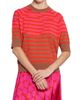 Dries Van Noten Women's Tuan Striped Wool Short-Sleeve Sweater - 3