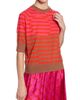 Dries Van Noten Women's Tuan Striped Wool Short-Sleeve Sweater - 6