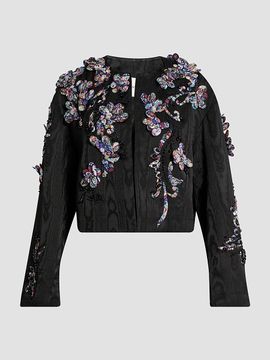 Dries Van Noten Women's Vonda Floral Emboidered Jacket