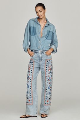 Driftwood Carpenter High-Rise Barrel Jeans