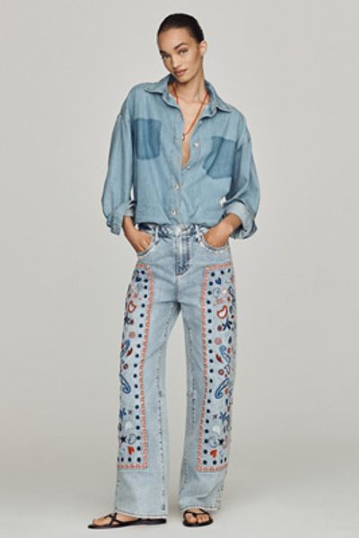 Driftwood Carpenter High-Rise Barrel Jeans