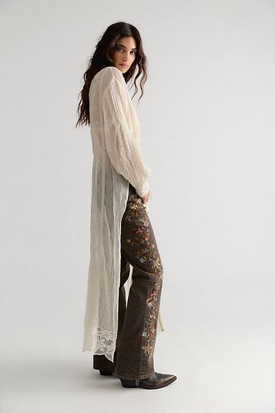 Driftwood Driftwood Wyatt Printed & Embroidered Jeans