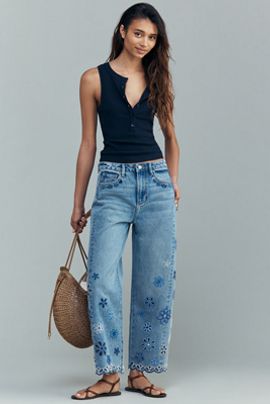 Driftwood Elaine High-Rise Barrel Jeans