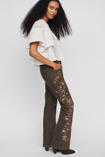 Driftwood Wyatt Mid-Rise Flare Jeans