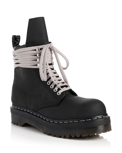 Drkshdw Rick Owens Drkshdw Men's Quad Sole Combat Boots