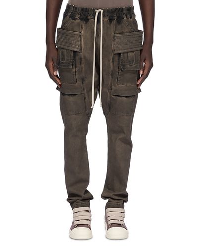 Drkshdw Rick Owens Drkshdw Rick Owens Creatch Regular Fit Cargo Drawstring Pants