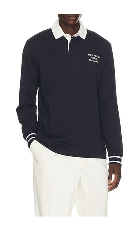 DrÃ´le De Monsieur DrÃ´le De Monsieur Slogan Longsleeve Polo