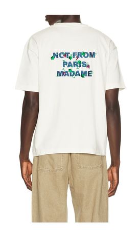DrÃ´le De Monsieur DrÃ´le De Monsieur Vine Embroidered Slogan Tee Shirt